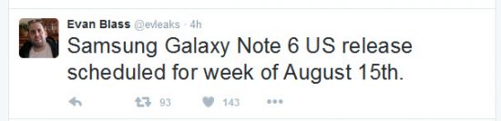 Samsung Galaxy Note 6 poised for an August 15 release date samsung-galaxy-note-6-release-date